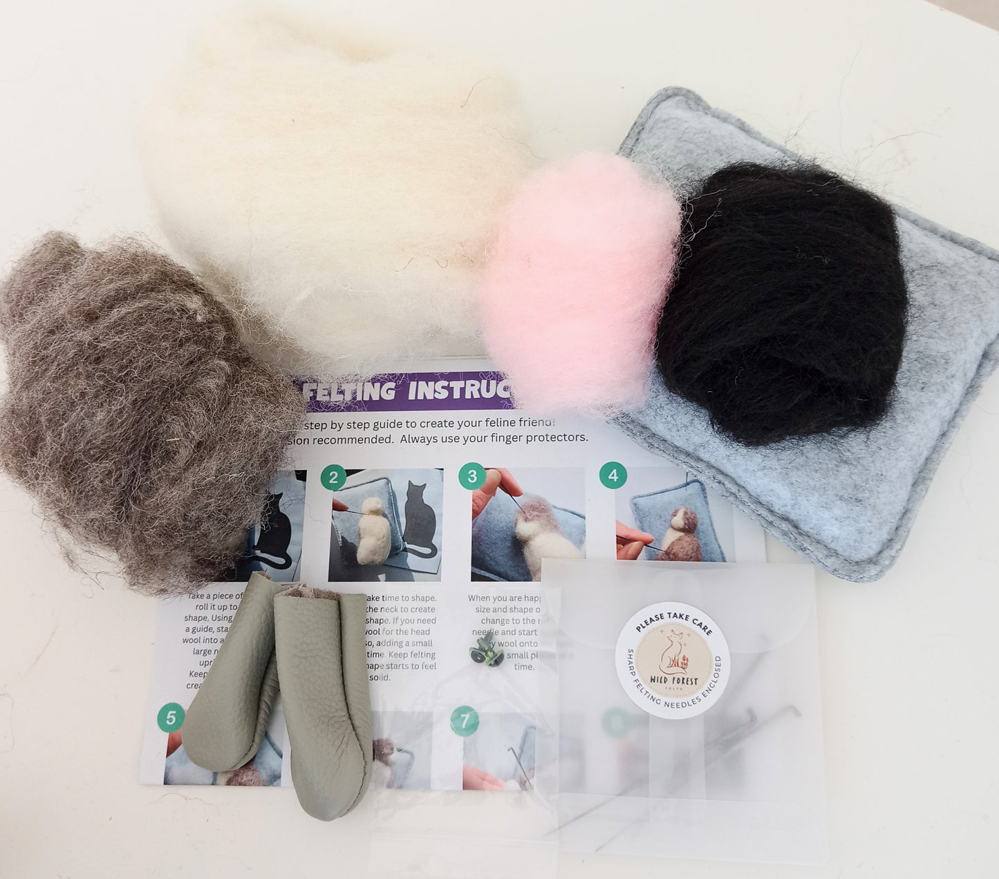 Tabby Cat Needle Felting Kit