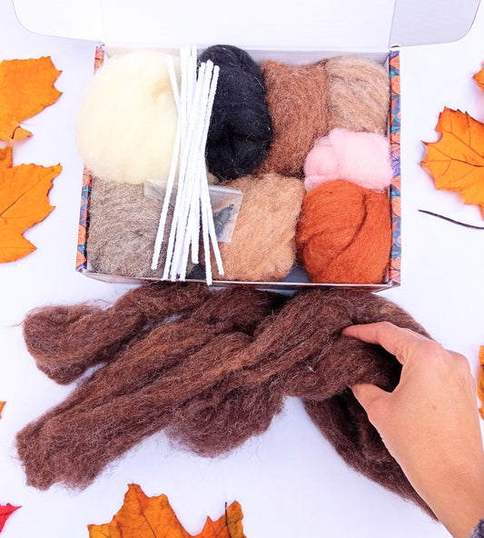 Woodland Animal Wool Box